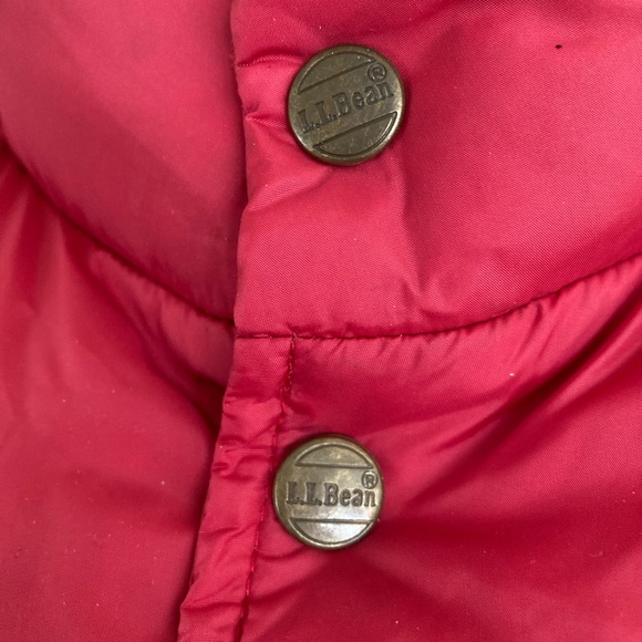 Vintage LLBean Red Down Puffer Vest Men’s Size Large - Picture 2 of 9